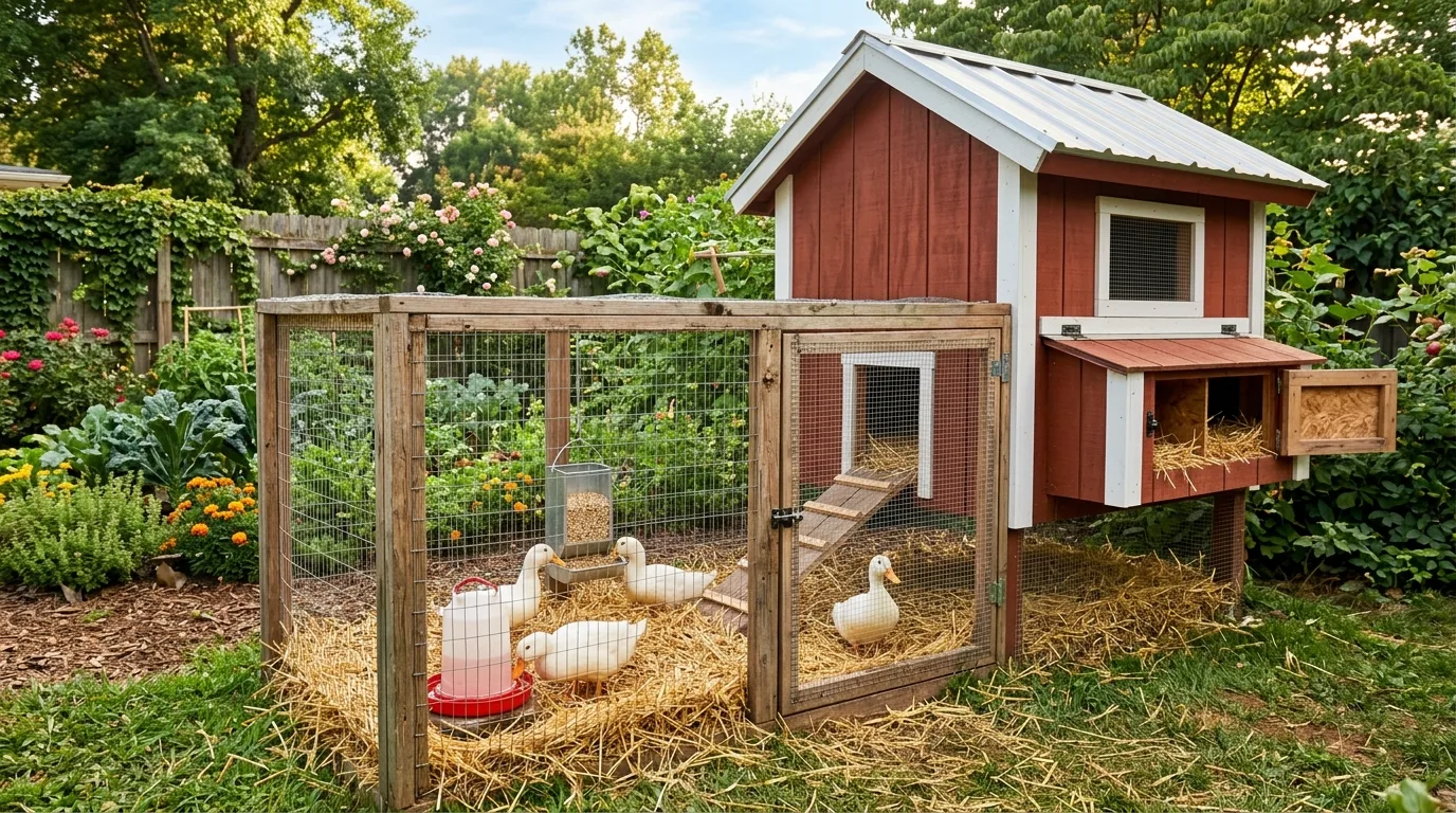 Small Backyard Duck Coop With Run